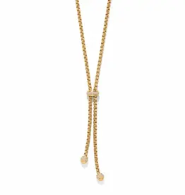 Meridian Solis Y Necklace in Gold