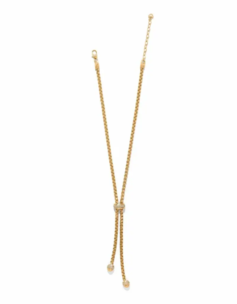 Meridian Solis Y Necklace in Gold