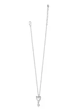 Cascade Open Heart Pearl Petite Necklace