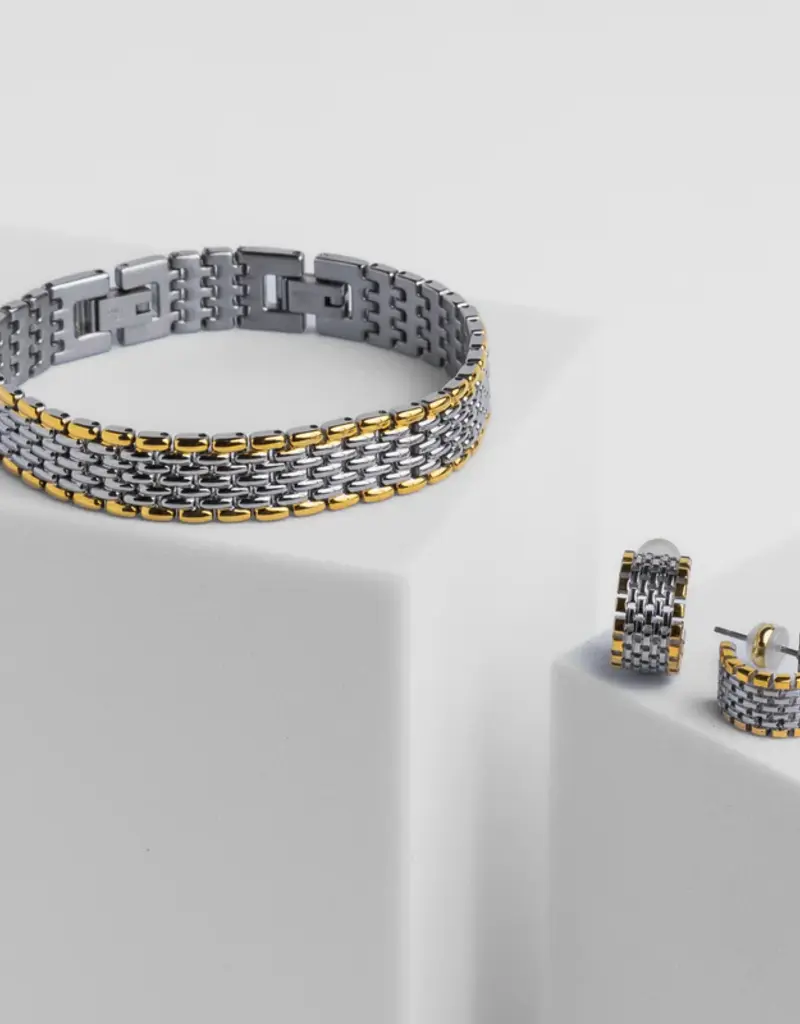 J.HOFFMAN'S Watch Hoops in Two Tone