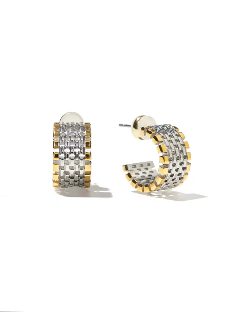 J.HOFFMAN'S Watch Hoops in Two Tone