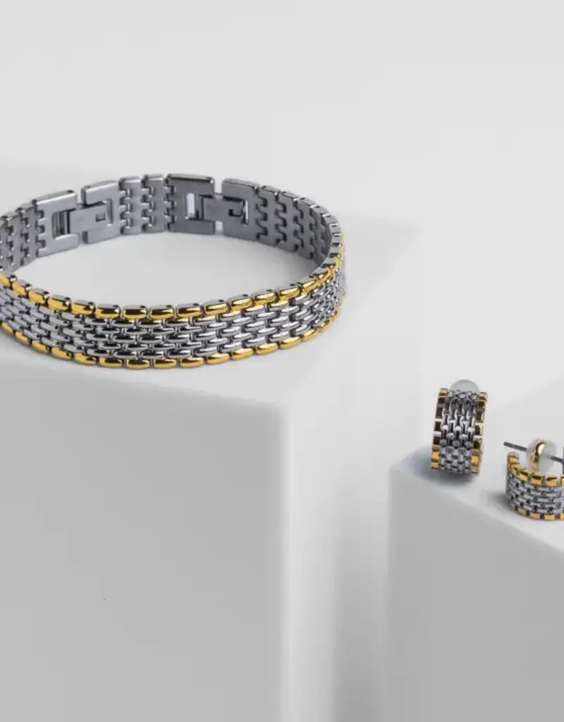 J.HOFFMAN'S Chunky Bracelet in Two Tone