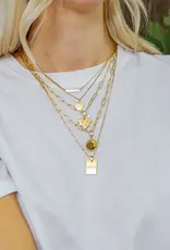 J.HOFFMAN'S Engravable Paperclip Heart Necklace in Gold
