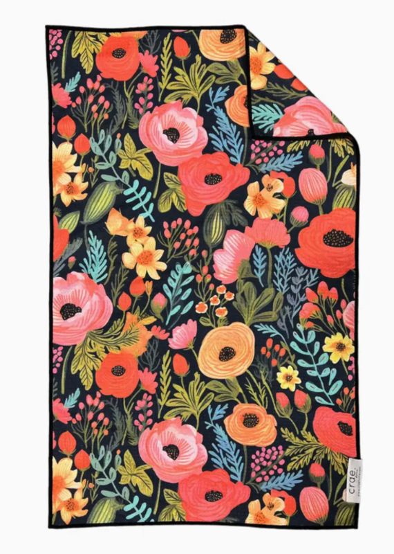 J.HOFFMAN'S Double Sided Hand Towel- Colleen Black