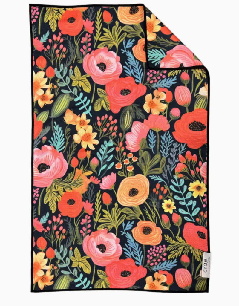 J.HOFFMAN'S Double Sided Hand Towel- Colleen Black
