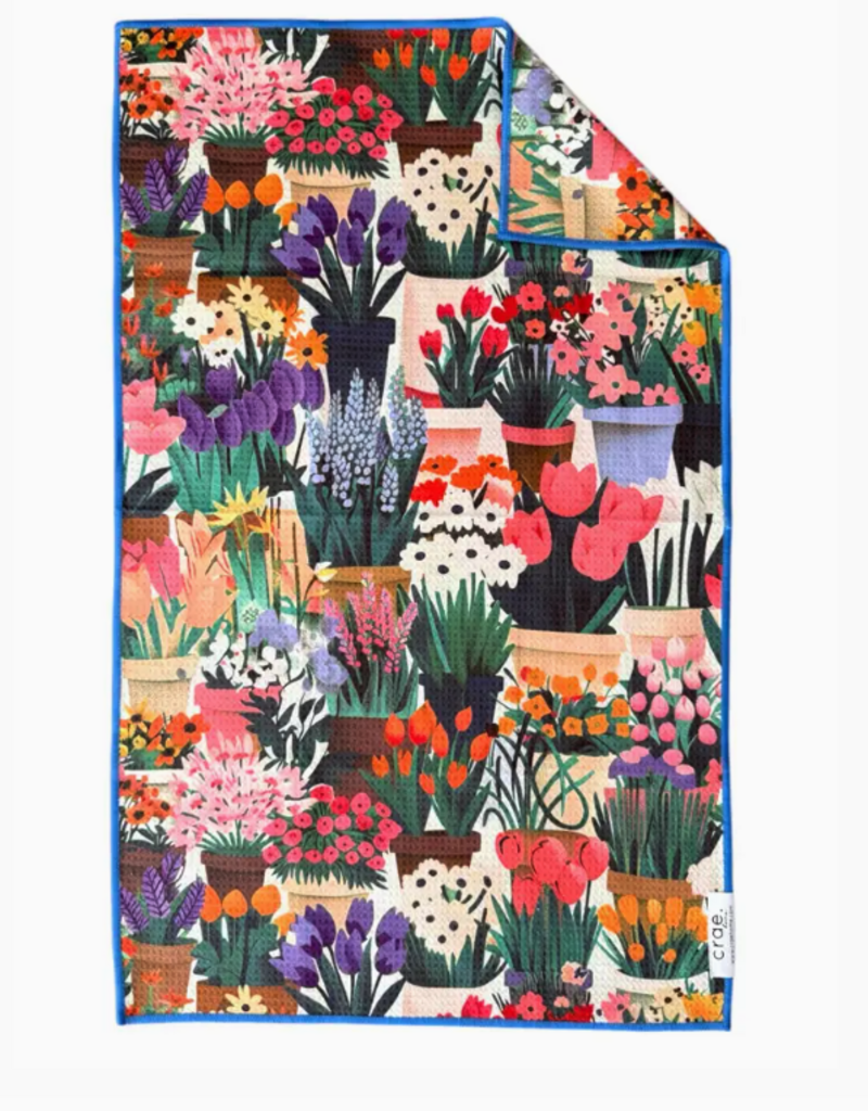 J.HOFFMAN'S Double Sided Hand Towel- Pots Of Love