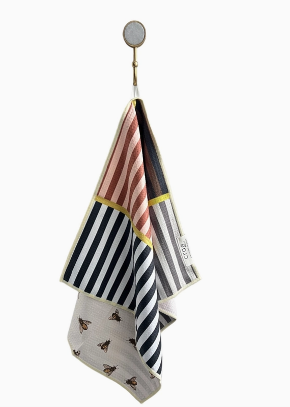 J.HOFFMAN'S Reversible Hand Towel- Milk & Honey