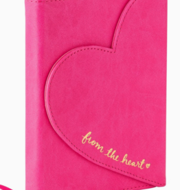 J.HOFFMAN'S Heart Flap Journal- Hot Pink