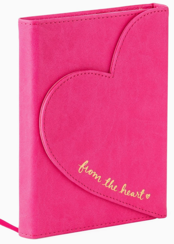 J.HOFFMAN'S Heart Flap Journal- Hot Pink