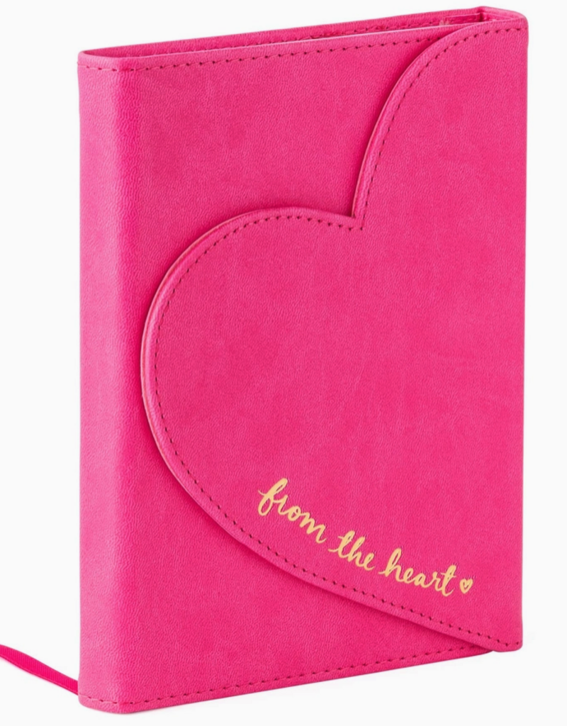 J.HOFFMAN'S Heart Flap Journal- Hot Pink