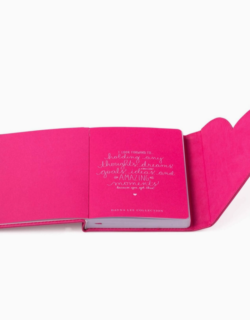 J.HOFFMAN'S Heart Flap Journal- Hot Pink