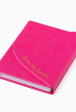 J.HOFFMAN'S Heart Flap Journal- Hot Pink