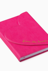 J.HOFFMAN'S Heart Flap Journal- Hot Pink