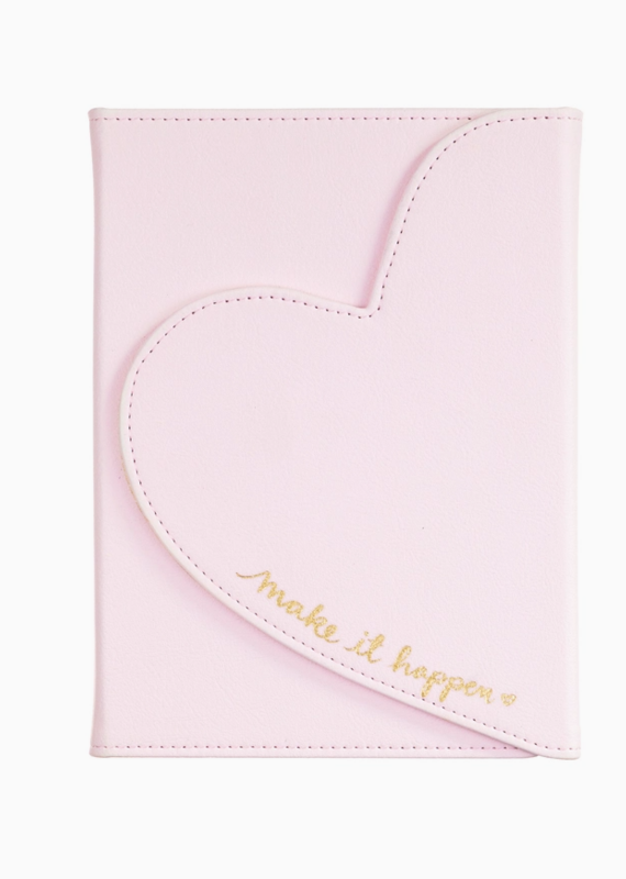 J.HOFFMAN'S Heart Flap Journal- Light Pink