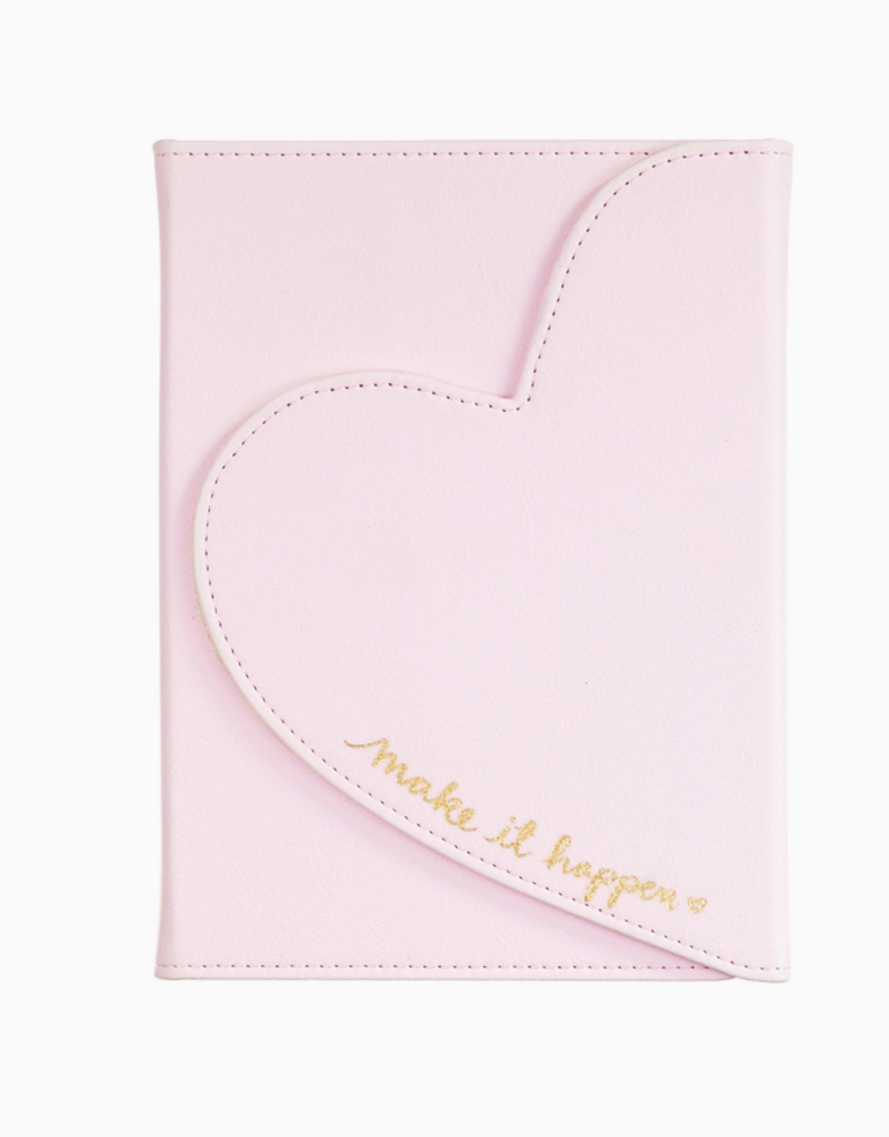 J.HOFFMAN'S Heart Flap Journal- Light Pink