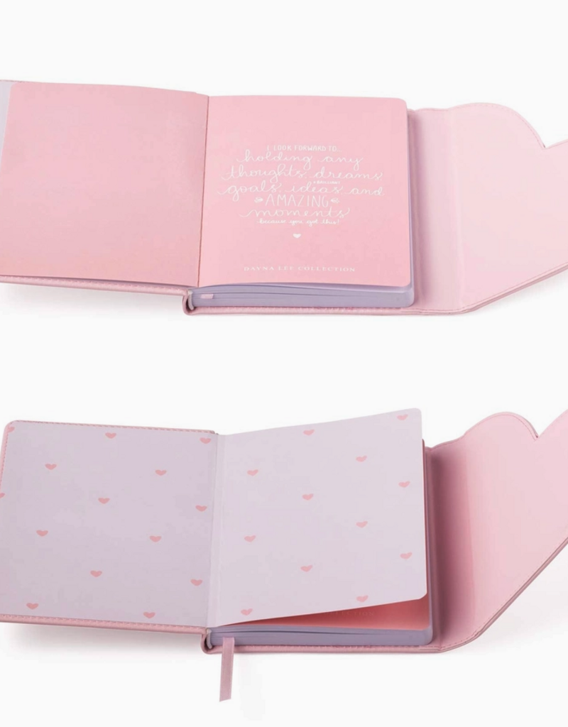 J.HOFFMAN'S Heart Flap Journal- Light Pink