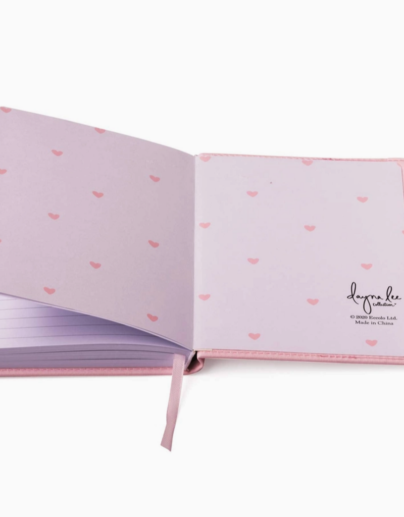 J.HOFFMAN'S Heart Flap Journal- Light Pink