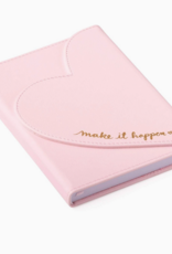 J.HOFFMAN'S Heart Flap Journal- Light Pink