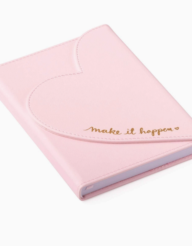 J.HOFFMAN'S Heart Flap Journal- Light Pink