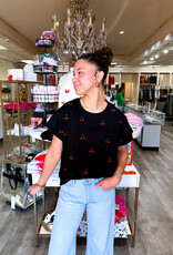 J.HOFFMAN'S Jeweled Cherry Tee