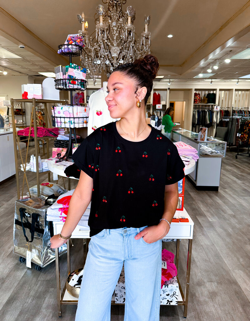 J.HOFFMAN'S Jeweled Cherry Tee