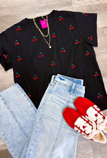 J.HOFFMAN'S Jeweled Cherry Tee