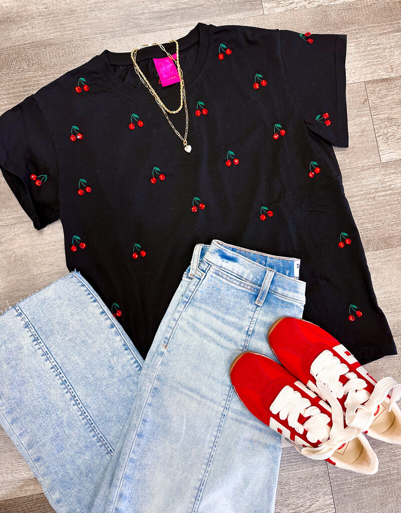 J.HOFFMAN'S Jeweled Cherry Tee