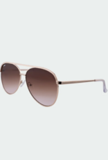 J.HOFFMAN'S Charlie Sunglasses - Gold/ Brown-to-Pink
