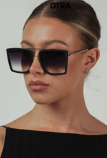 J.HOFFMAN'S Velda Sunglasses- Transparent Gold