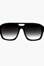 J.HOFFMAN'S Reina Sunglasses- Matte Black/ Smoke Fade