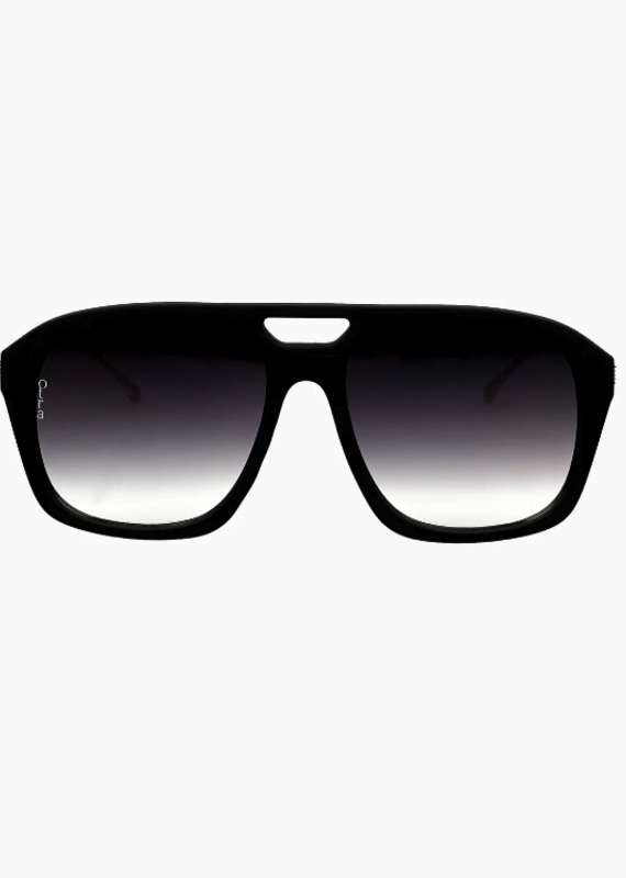 J.HOFFMAN'S Reina Sunglasses- Matte Black/ Smoke Fade