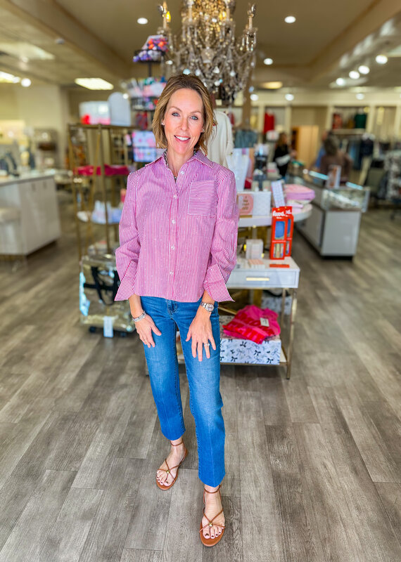 J.HOFFMAN'S Such a Dream Top- Red