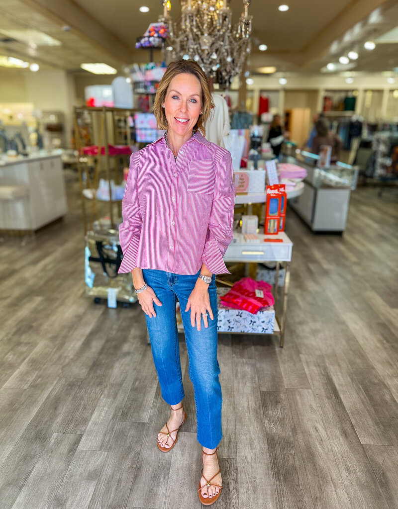 J.HOFFMAN'S Such a Dream Top- Red