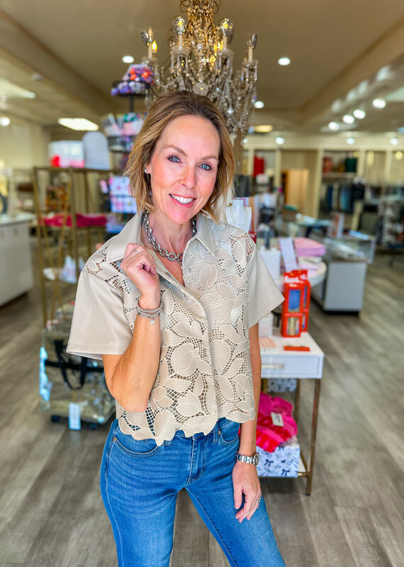 J.HOFFMAN'S Edge Top- Beige