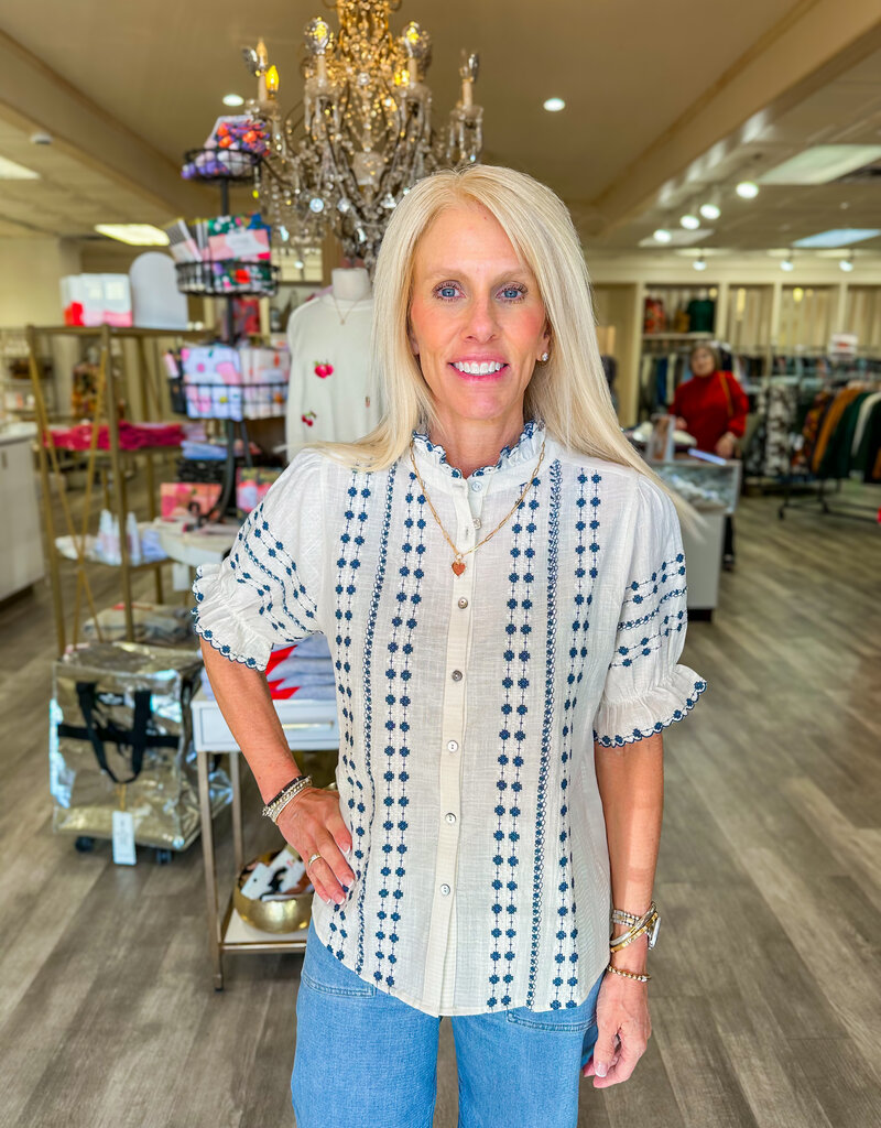 J.HOFFMAN'S Rows Top- Ivory