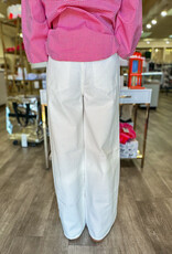 J.HOFFMAN'S Madison MidRise Wide Leg- Milkshake