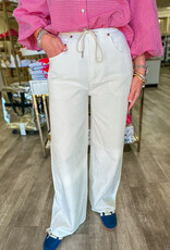 J.HOFFMAN'S Madison MidRise Wide Leg- Milkshake