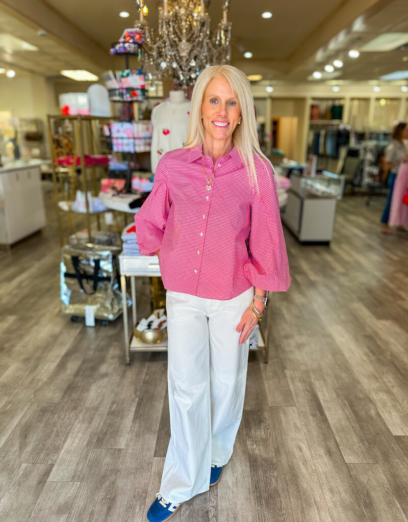 J.HOFFMAN'S Madison MidRise Wide Leg- Milkshake