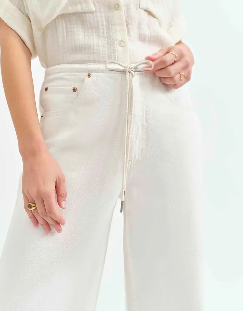 J.HOFFMAN'S Madison MidRise Wide Leg- Milkshake