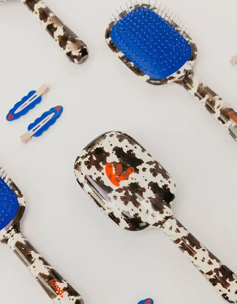 J.HOFFMAN'S Scalp to Ends Brush- Cow Print