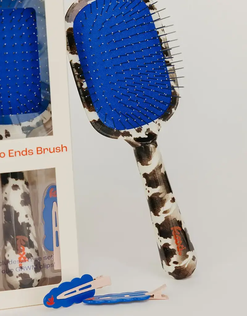 J.HOFFMAN'S Scalp to Ends Brush- Cow Print