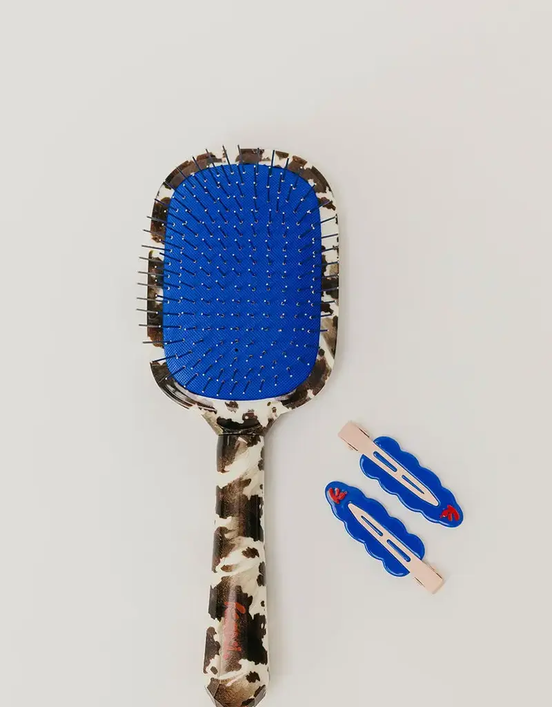 J.HOFFMAN'S Scalp to Ends Brush- Cow Print