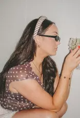 J.HOFFMAN'S Girlhood Striped Skinny Padded Headband