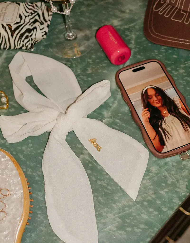 J.HOFFMAN'S Girlhood Hair Scarf- Cream