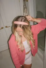 J.HOFFMAN'S Girlhood Plaid Skinny Padded Headband