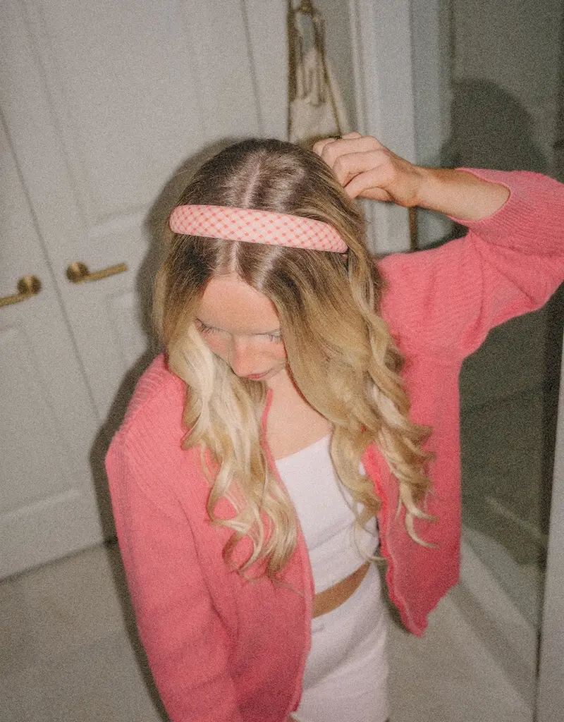 J.HOFFMAN'S Girlhood Plaid Skinny Padded Headband