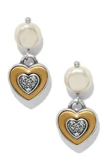 One Heart Pearl Post Drop