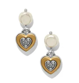 One Heart Pearl Post Drop