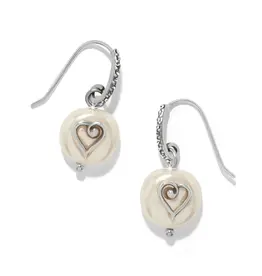 One Heart Pearl French Wire