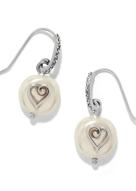 One Heart Pearl French Wire